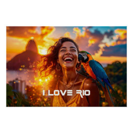 PÓSTER EU AMO O RIO - RIO DE JANEIRO