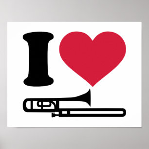 Póster Eu amo o Trombone