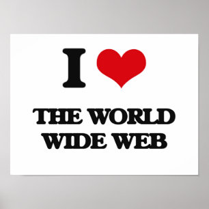 Póster Eu amo o World Wide Web