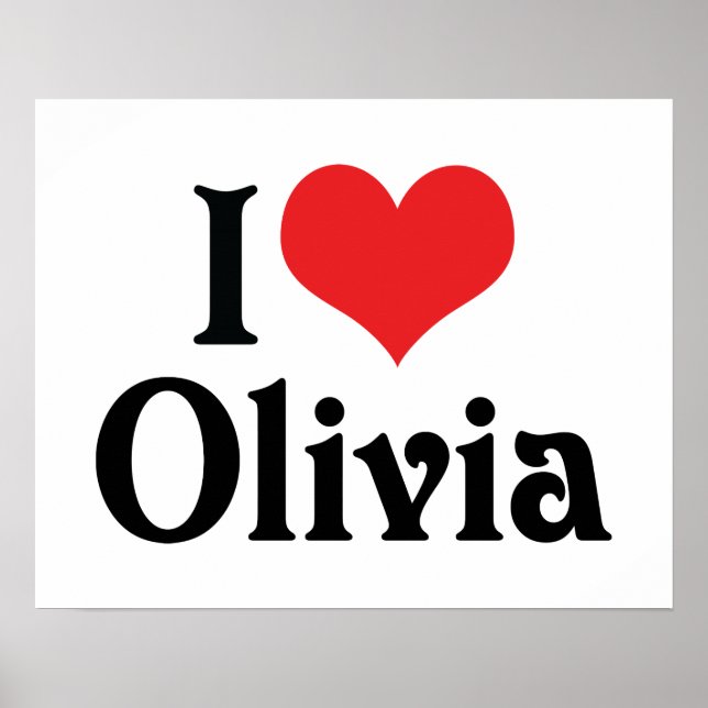Póster Eu Amo Olivia (Frente)