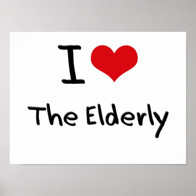 Poster Eu amo os idosos (Frente)
