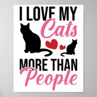 Eu Amo Os Meus Gatos Mais Do Que Os Pessoas De Gat
