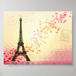 Poster Eu amo Paris em Springtime