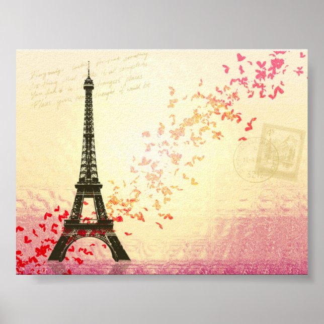 Poster Eu amo Paris em Springtime (Frente)