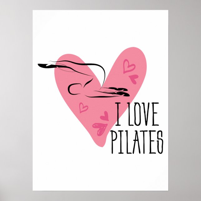 Poster EU AMO PILATAS e Pilates Pose (Frente)