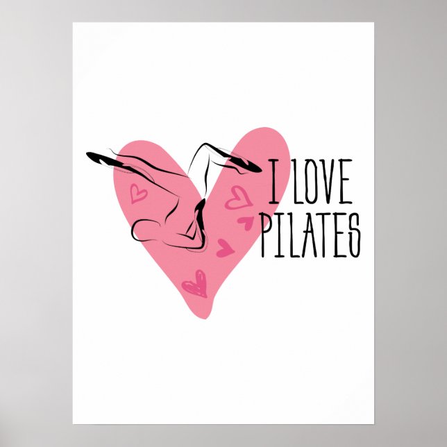 Poster EU AMO PILATAS e Pilates Pose (Frente)