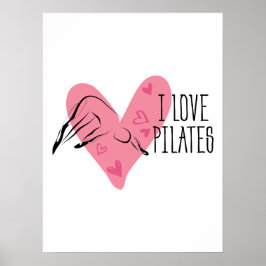 Poster EU AMO PILATAS e Pilates Pose