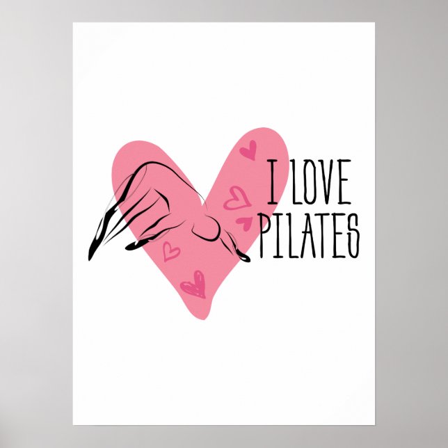 Poster EU AMO PILATAS e Pilates Pose (Frente)