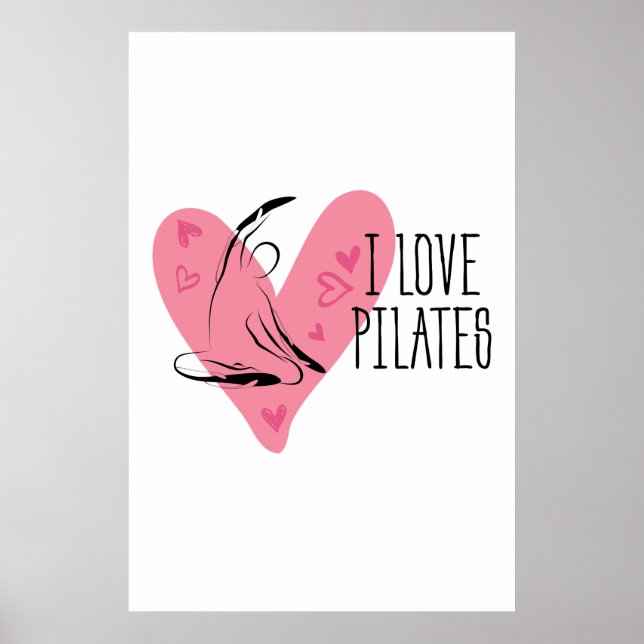 Poster EU AMO PILATAS e Pilates Pose (Frente)
