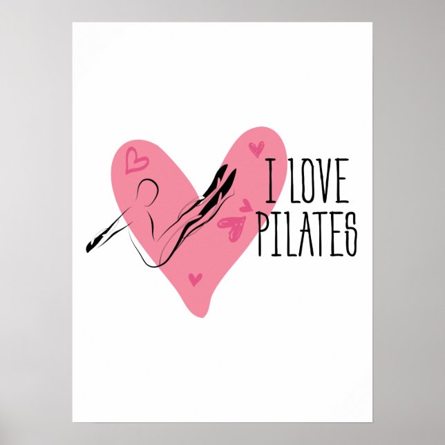Poster EU AMO PILATAS e Pilates Pose (Frente)