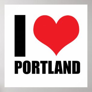 Poster Eu amo Portland