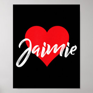 Poster Eu Amo Primeiro Nome Jaimie