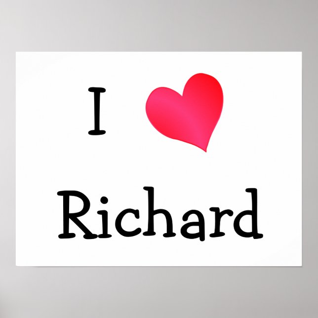 Póster Eu Amo Richard (Frente)