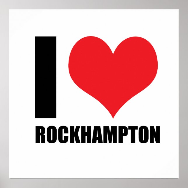 Poster Eu amo Rockhampton (Frente)