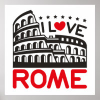 Eu Amo Roma Itália Colosseum Viagem