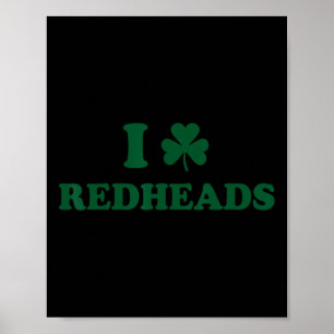 Poster Eu Amo Ruivos Irlandeses Meninos By1