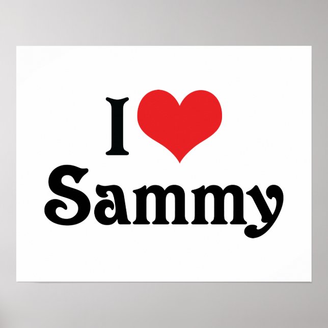 Póster Eu Amo Sammy (Frente)