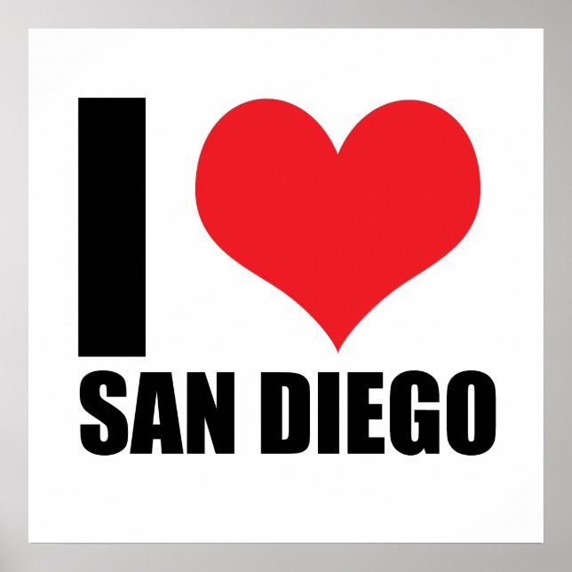 Poster Eu amo San Diego (Frente)