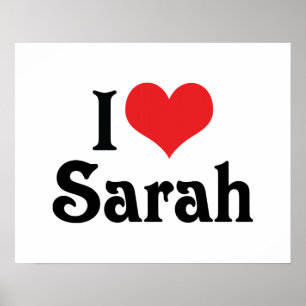 Poster Eu Amo Sarah
