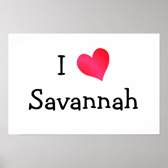Póster Eu Amo Savannah (Frente)