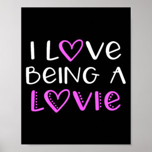 Poster Eu amo ser um lovie fofo legal