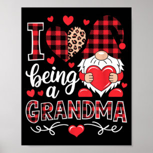 Poster Eu Amo Ser Uma Gnome Avó Correspondência Família V