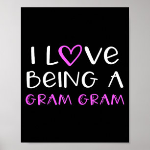 Poster Eu amo ser uma gram-gram vovó legal gramgra