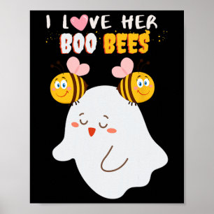 Poster Eu Amo Seu Boo Bebês Dia de as Bruxas engraçado Ca