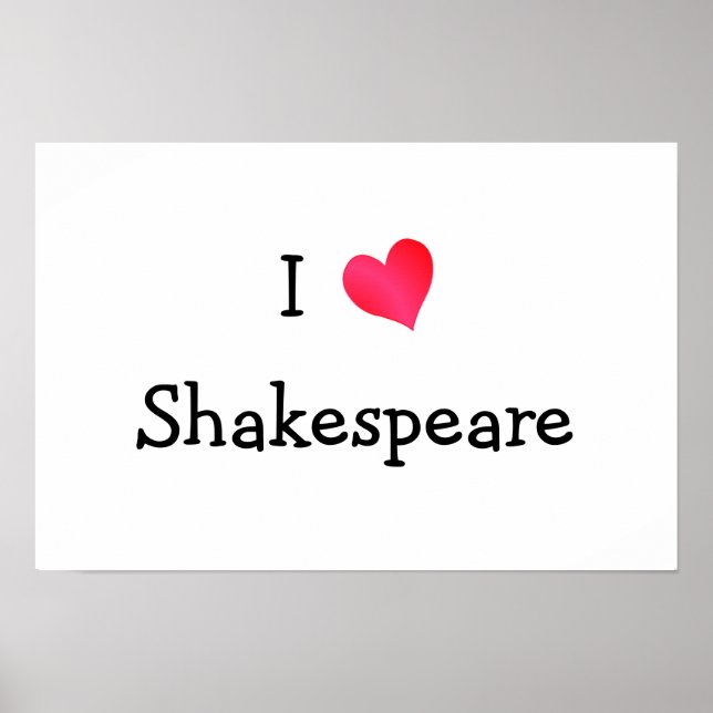 Póster Eu Amo Shakespeare (Frente)