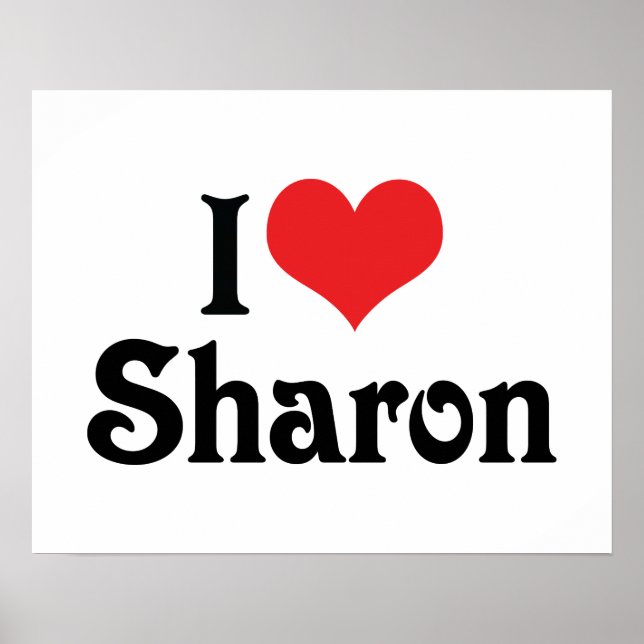 Póster Eu Amo Sharon (Frente)