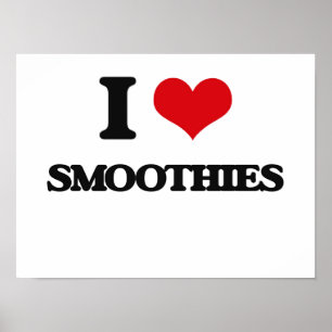 Póster Eu amo Smoothies