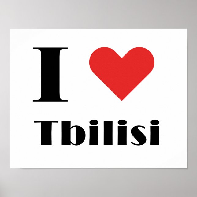 Poster Eu amo Tbilisi (Frente)