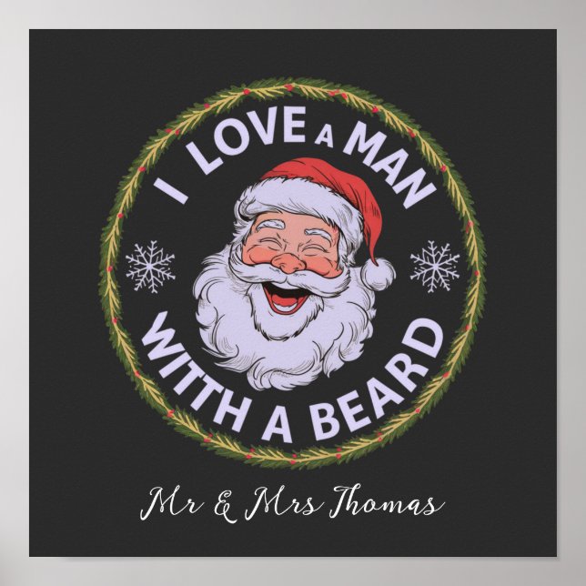 Poster Eu Amo um Homem com Barba Engraçado  (Frente)