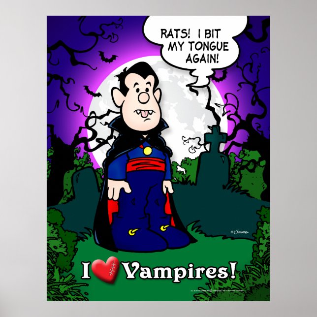 Póster Eu Amo Vampiros (Frente)