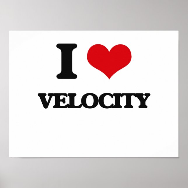 Póster Eu amo Velocity (Frente)