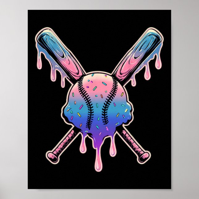 Poster Eu Amo Vender Sorvete Softll Drippy Para Jogador (Frente)