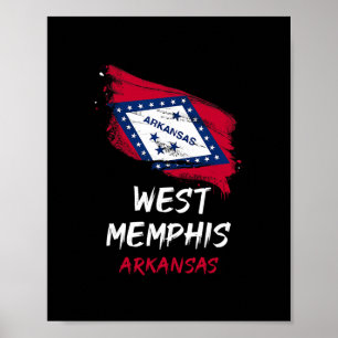 Poster Eu Amo Viagem de Splatter West Memphis Arkansas Fé