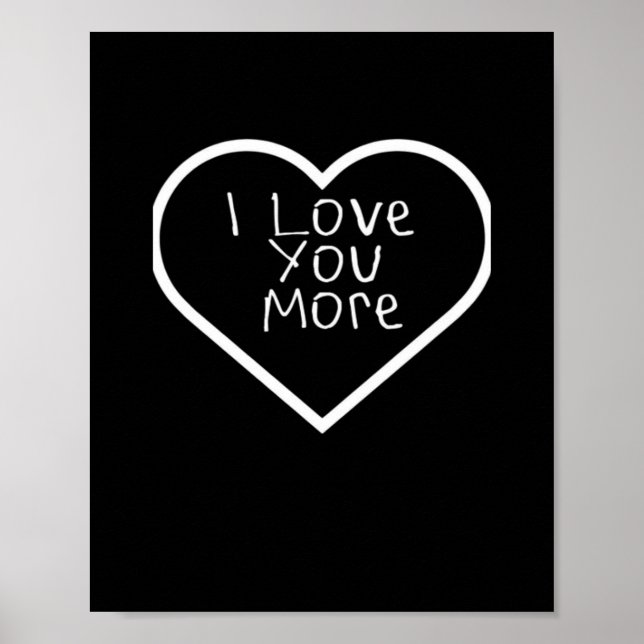 Poster Eu Amo Você Mais Design Artístico  (Frente)