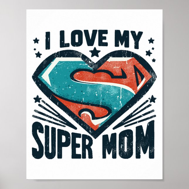 Poster Eu Amo Você Mamãe (Frente)
