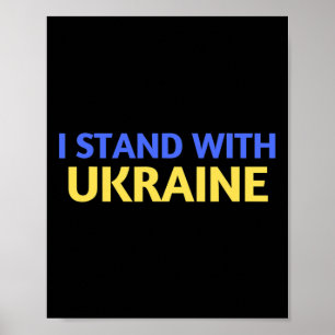 Poster Eu Apoio a Ucrânia e Rezo Pela Ucrânia
