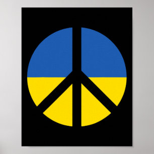 Poster Eu Apoio a Ucrânia Fica Com a Ucrânia Bandeira Ucr