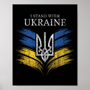 Poster Eu Apoio a Ucrânia Mostre Apoio Com Este Ukrain