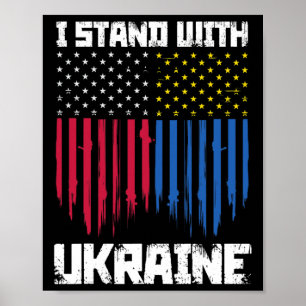 Poster Eu Apoio a Ucrânia Orgulho Ucraniano 2