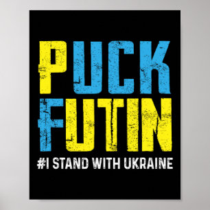 Poster Eu Apoio a Ucrânia Pare Putin Ucrânia Ucraniano S