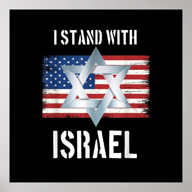 Poster eu apoio israel (Frente)