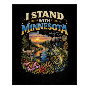 Póster Eu Apoio Minnesota
