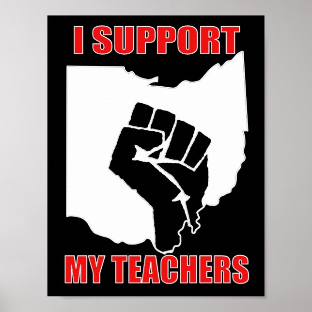 Poster Eu Apoio Os Meus Professores (Frente)