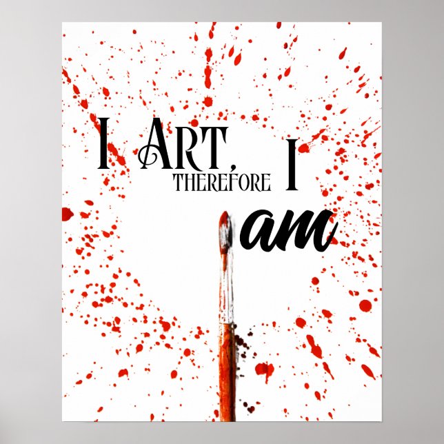 Poster Eu Art, Portanto, eu sou, ARTISTA (Frente)