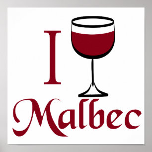 Póster Eu Bebo Vinho De Malbec