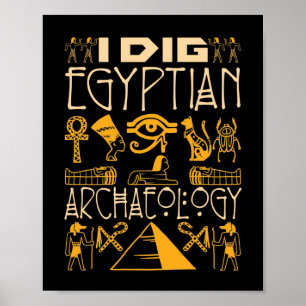 Poster Eu Canto Arqueologia Egípcia